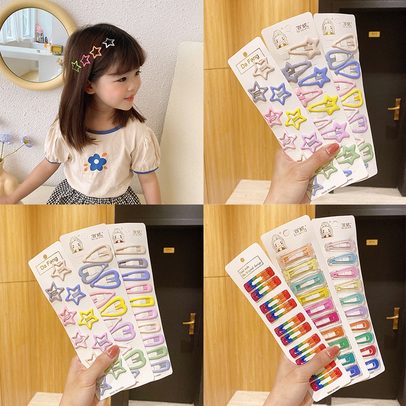 Kẹp Tóc Ngôi Sao Nhiều Màu Sắc Kiểu Công Chúa Dễ Thương Cho Bé Gái