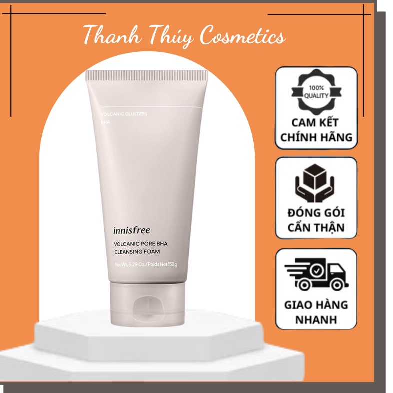 Sữa Rửa Mặt INNISFREE tro núi lửa, kiểm soát nhờn 150ml