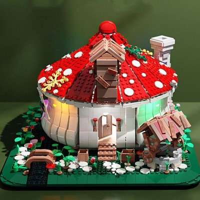 Mô Hình Nhựa 3D Lắp Ráp JUHANG Ngôi Nhà Nấm 86006 (2633 mảnh, Mushroom House) - LG0018