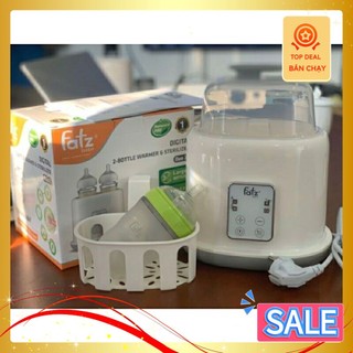 (Chính hãng bh 12th) MÁY HÂM SỮA TIỆT TRÙNG ĐIỆN TỬ 2 BÌNH fatzbaby duo 2