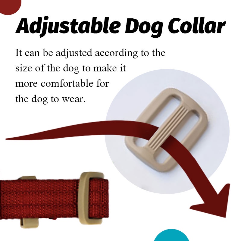 HamshMoc Vòng cổ bằng nylon mềm thêu họa tiết dễ thương xinh xắn có thể điều chỉnh cho cún cưng