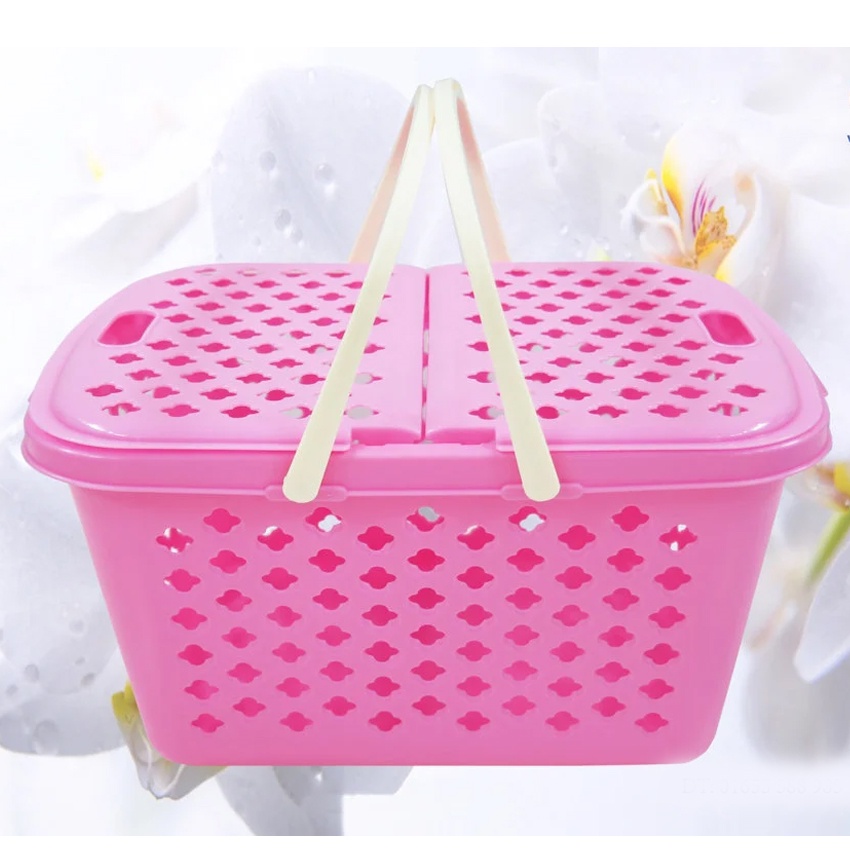 Giỏ đựng đồ đi sinh cao cấp Việt Nhật màu Pastel sang trọng Giỏ lớn đựng nhiều đồ tiện lợi nắp mở 2 bên rộng