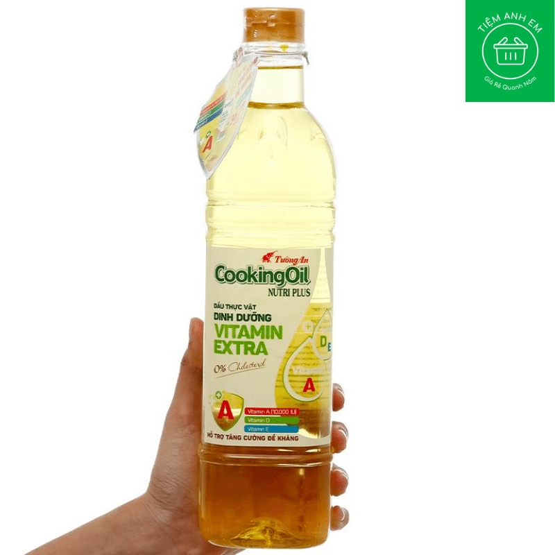 Dầu ăn Tường An Cooking Oil Nutri Plus chai 1L