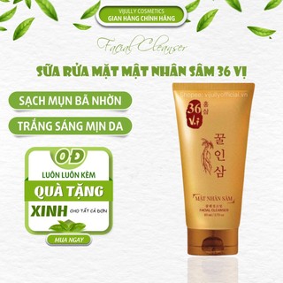 Sữa rửa mặt mật nhân sâm 36 vị, ngăn ngừa mụn, sạch mụn, trắng da, Meea Organic chính hãng, dưỡng da, chăm sóc da sâu