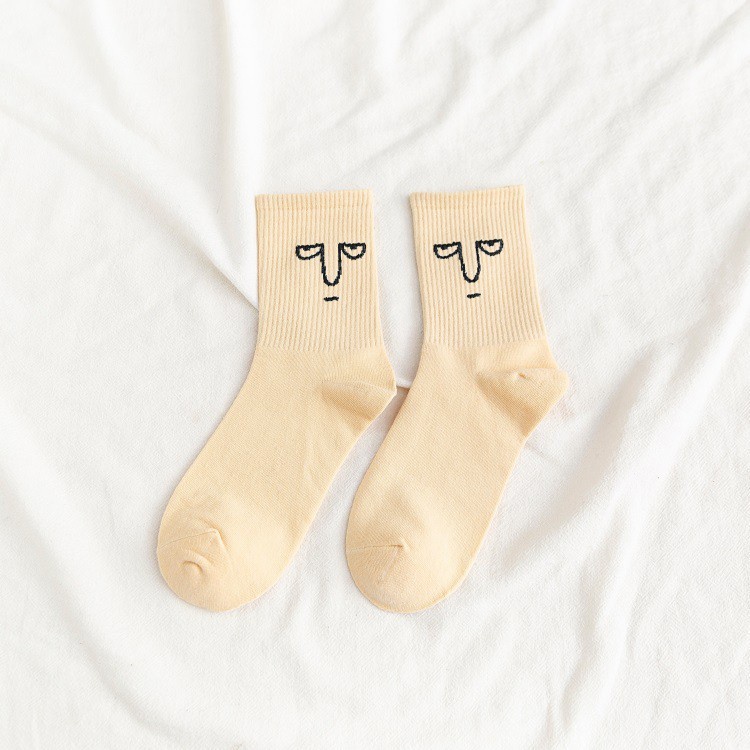 Vớ cotton Mềm In Họa Tiết elmo Vui Nhộn JP5 Cho Nữ