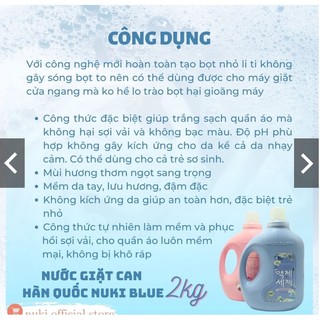 Nước giặt Nuki Blue Hàn Quốc