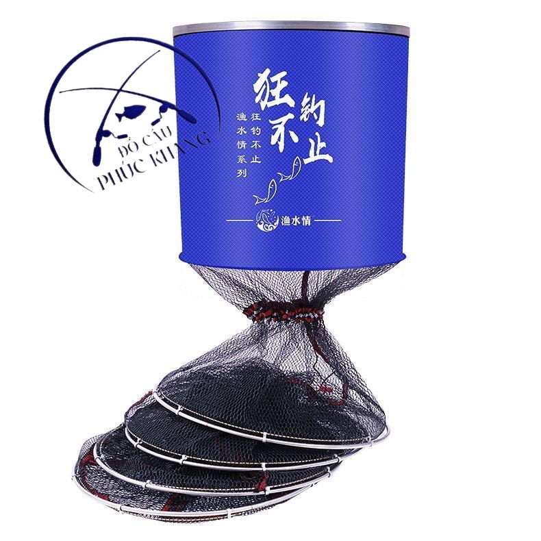 Rọng Cá Khung Kim Loại - Mắt lưới Cao su Co giãn siêu bền