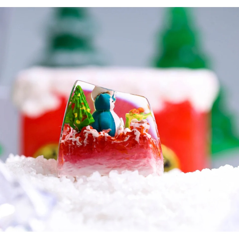 Keycap Snorlax giáng sinh, Nút bàn phím giáng sinh Pokemon phù hợp cho bàn phím cơ