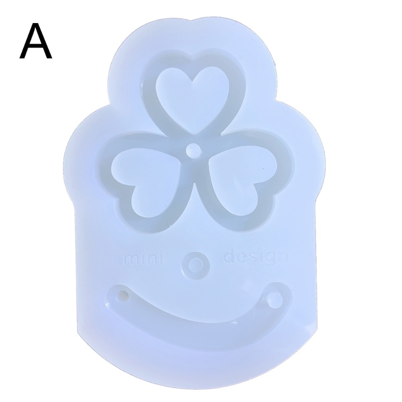 Khuôn Silicone Hình Cỏ Ba Lá Làm Khung Ảnh / Móc Khóa DIY