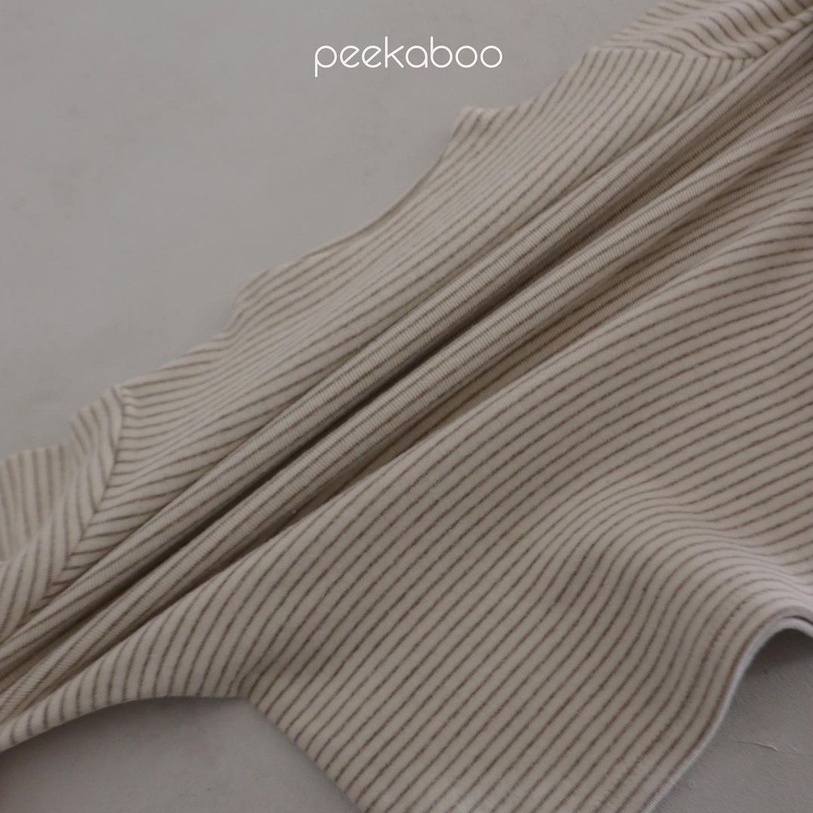 Áo cổ cao Hàn Quốc cho bé Peekaboo Stripe Tee - Made in Korea