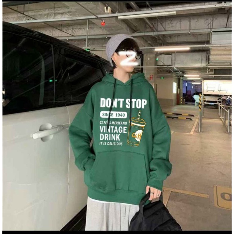 Aó nam nữ hoodie DON'T STOP form rộng , nỉ 2 lớp hàng loại 1 Unisex  dễ phối đồ Trend 2023 LadyStore