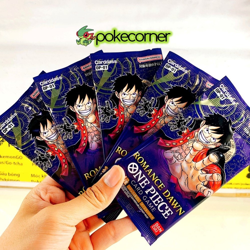 01 Pack gói thẻ nhân phẩm bài One Piece Card Game Romance Dawn OP-01 chính hãng Bandai Nhật Bản mới 100% !!!