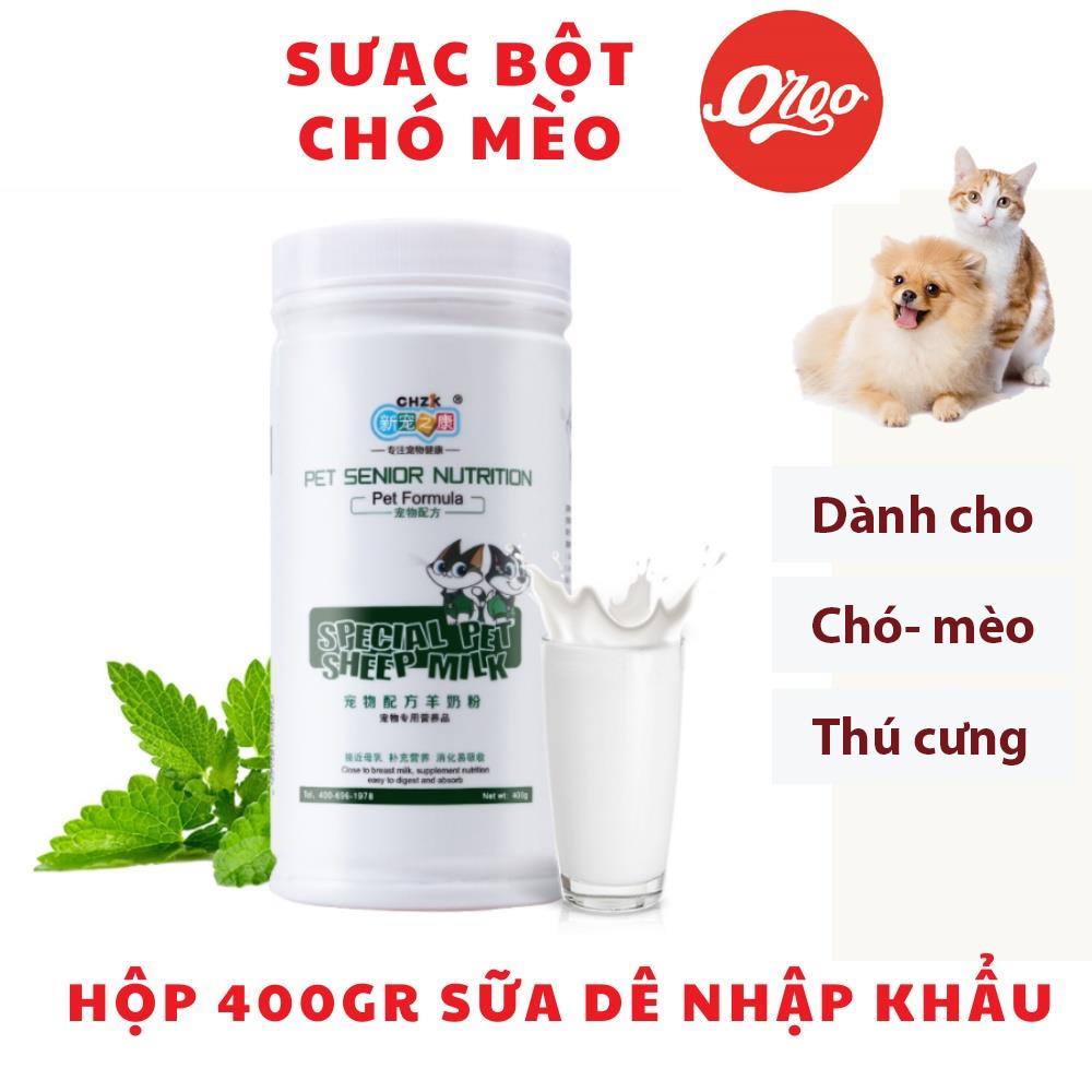 Sữa bột cho chó mèo Orgo New Hộp 400g