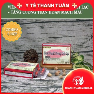 Combo 06 hộp Viên uống Hoạt huyết thông kinh lạc - Tăng cường tuần hoàn mạch máu