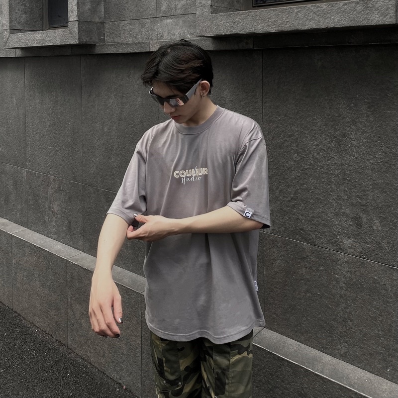 CouleurStudio Gray T-Shirt - Áo Thun Xám Local Brand Couleur TS06