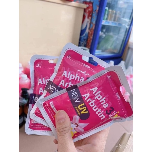Viên Kích Trắng Alpha Arbutin UV Ban Ngày Và Alpha Arbutin 3+ Ban Đêm