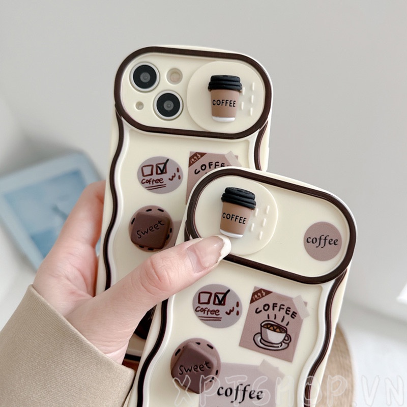 Ốp Điện Thoại Mềm Chống Sốc Có Nắp Trượt Bảo Vệ Camera Cho iPhone14 Pro Max 14Plus 13 12 11 Pro Max