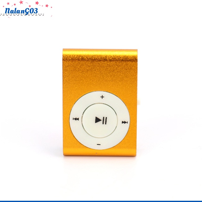 Máy Nghe Nhạc Mp3 Mini Dạng Kẹp Có Dây Cáp Sạc Usb Và Tai Nghe 3.5mm Hỗ Trợ Thẻ Tf
