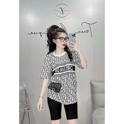 (FreeShip) Sét bộ ngố,bộ thun co giãn áo phông in chữ cao cấp,lên from cưng xĩu