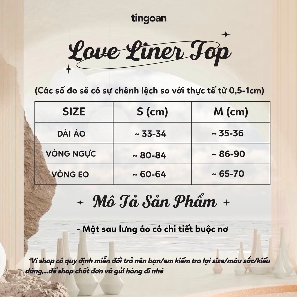 TINGOAN® - Áo croptop tafta thiết kế điệu tay bồng nơ lưng đen LOVE LINER TOP/BL