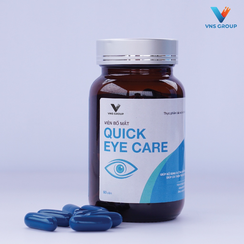 Viên uống bổ mắt Quick Eye Care VNS Group tăng cường thị lực hộp 60 viên