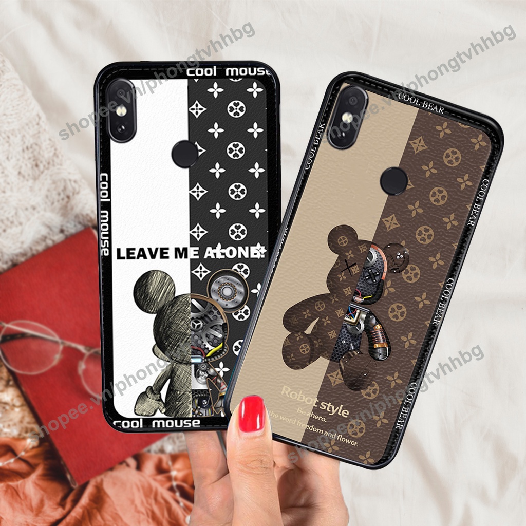 Ốp lưng Xiaomi Redmi Note 5 / Note 6 / Redmi 6 Pro / Mi A2 Lite BEARBRICK, KAWS ngầu cute siêu bền
