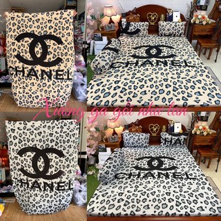 Bộ ga gối thun hàn quốc mãu thương hiệu siêu sang, nhận may theo yêu cầu