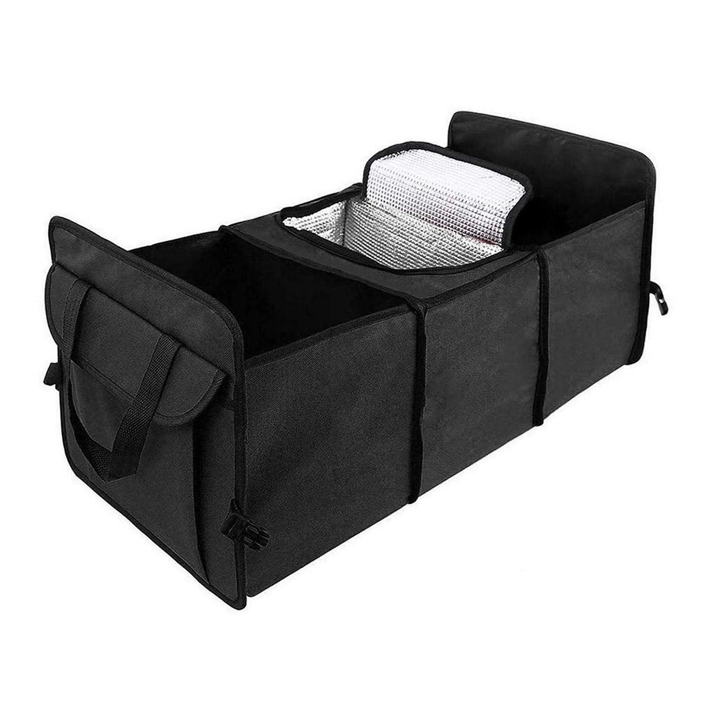 Túi Đựng Thức Ăn Màu Đen Chống Thấm Nước Có Thể Gấp Gọn Tiện Dụng Cho Xe Hơi