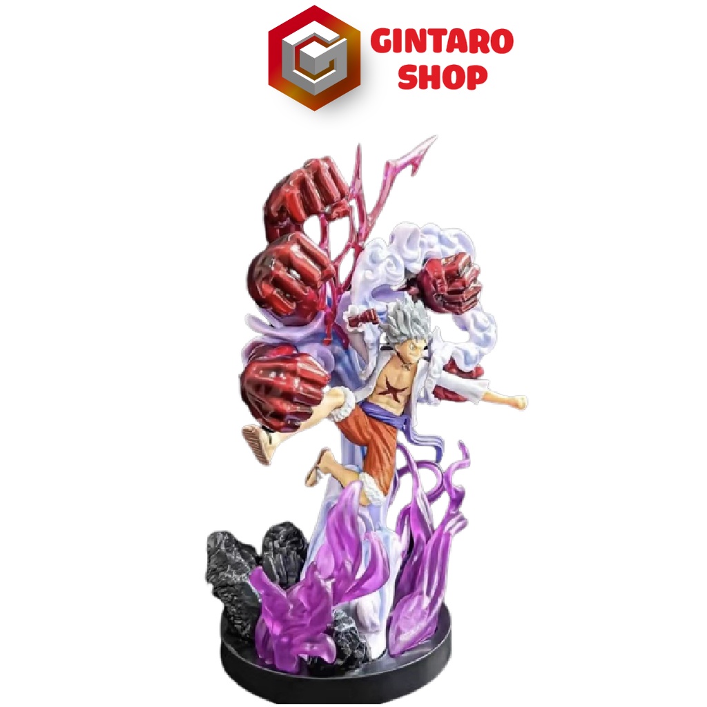 Mô hình Luffy gear 5 7 nấm đấm nika thần mặt trời phiên bản cao cấp, Mô hình One Piece Luffy gear 5 Full Box