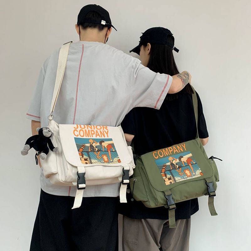 IMELON Túi Đeo Chéo Một Dây Phong Cách Nhật Bản Cho Nam Nữ