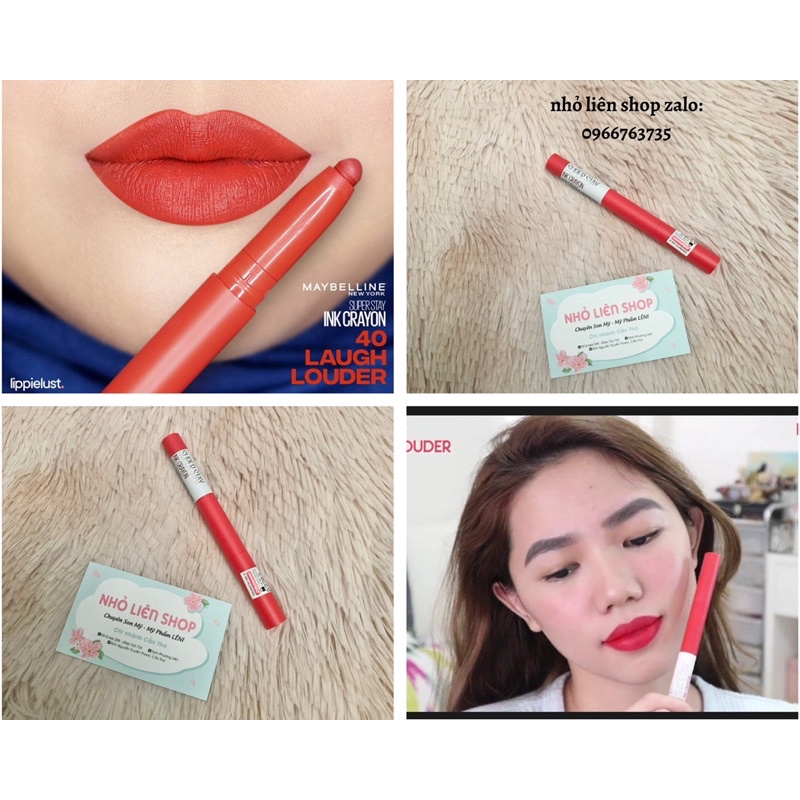Son Maybelline SuperStay Ink Crayon chính hãng mỹ