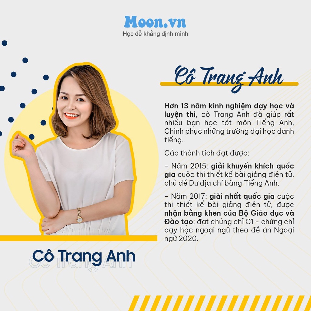 Bộ đề minh họa 2023 môn Tiếng Anh cô Trang Anh, Sách ID luyện đề thi trắc nghiệm thpt quốc gia moonbook | BigBuy360 - bigbuy360.vn