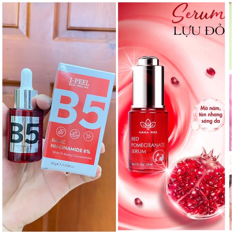 (⚡️FLASH SALE⚡️) serum dưỡng da mờ thâm Lựu Đỏ PHIÊN BẢN MỚI hanamiss kiểm soát dầu thừa ngăn ngừa mụn hiệu quả