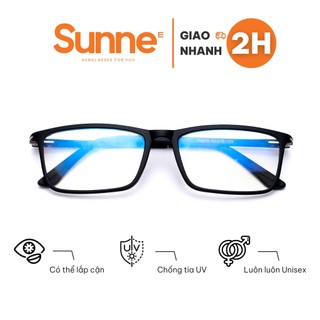 Gọng kính cận nhựa dẻo cho mặt tròn 4U, mắt vuông chống bụi hoặc lắp cận, màu đen – J165