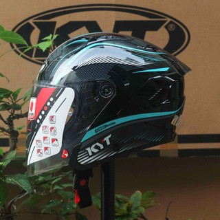 Nón kyt 3/4 nfj aqua blue