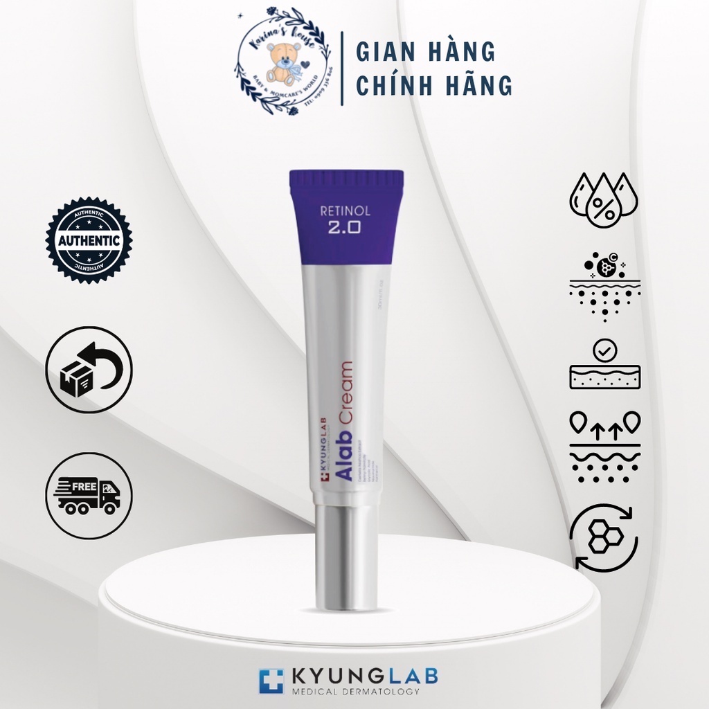 [Sẵn] Retinol 2.0 KyungLab Lab A Lab Cream 30ml cải thiện nếp nhăn, săc tố da