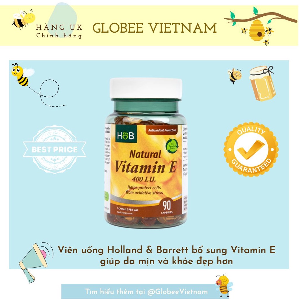 Vitamin E Holland & Barrett E 400 i.u. (Bill Anh)