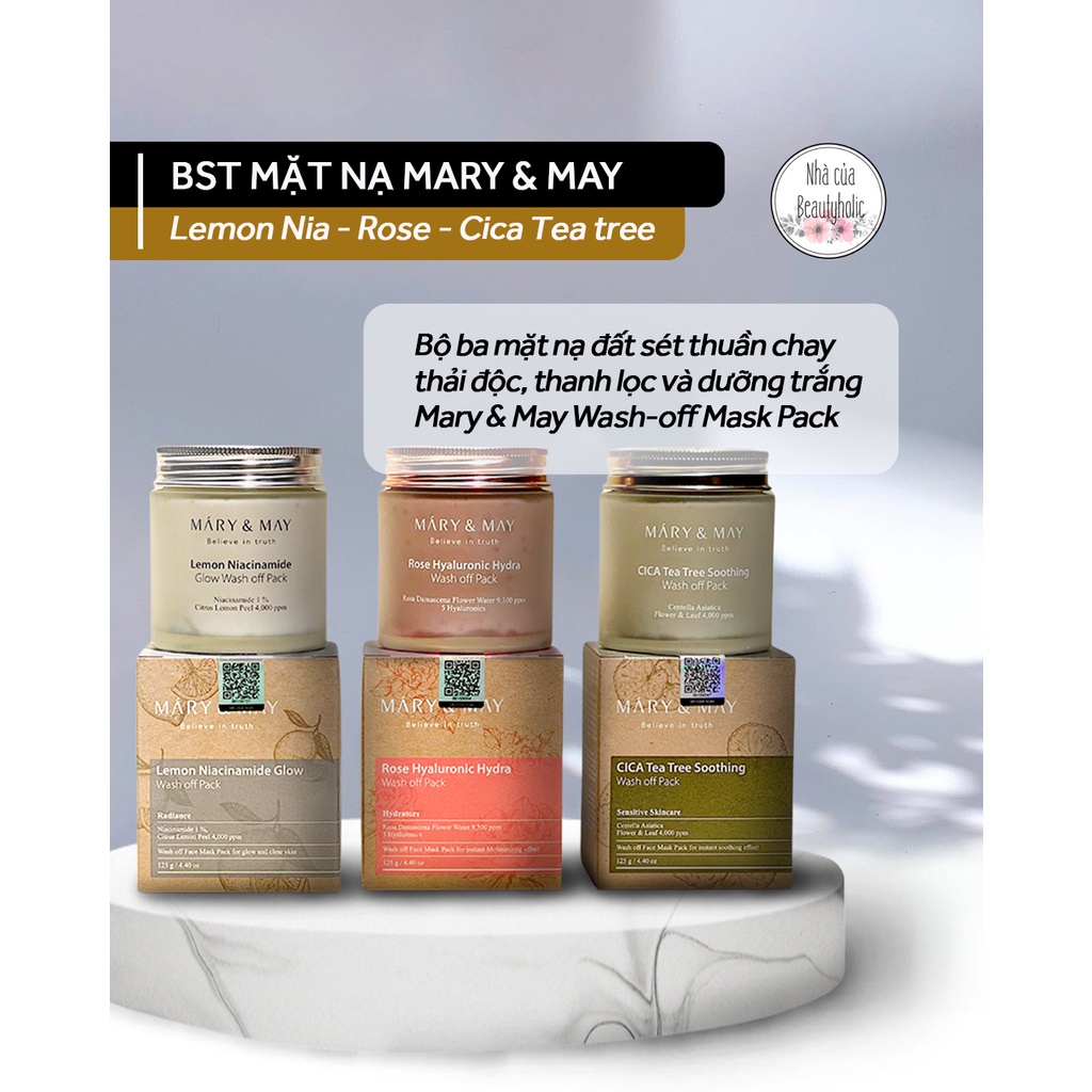 Mặt nạ đất sét MARY & MAY WASH OFF MASK PACK