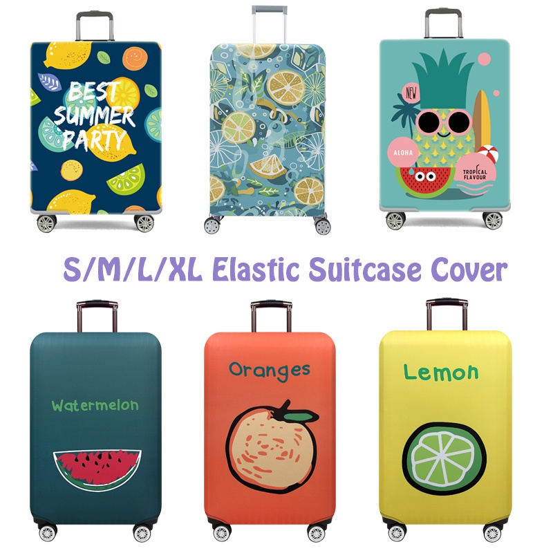 Vỏ Bọc Bảo Vệ Va Li Du Lịch 18-32 Inch Dày Dặn Co Giãn Họa Tiết Trái Cây Mẫu 2022