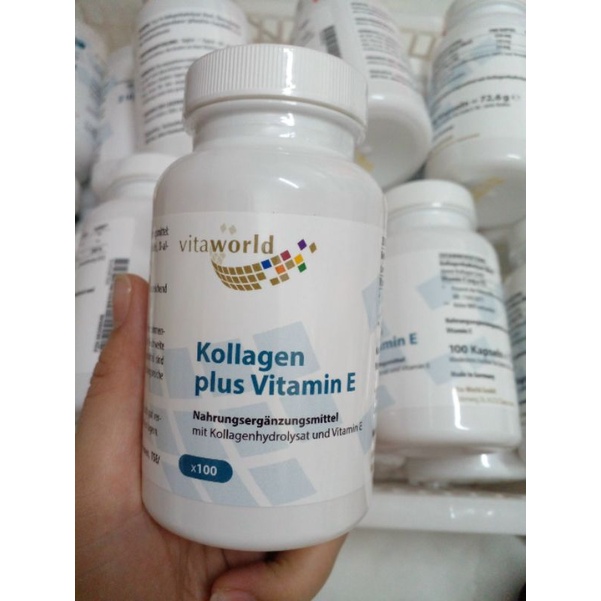 (Date mới nhất) Viên uống Kollagen Plus Vitamin E Đức hộp 100 viên