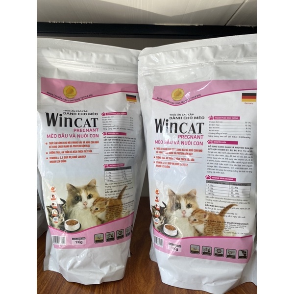 Thức ăn cao cấp cho mèo bầu, nuôi con Wincat