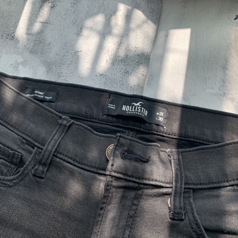 Quần jean Skinny Hollister chính hãng màu đen và xám