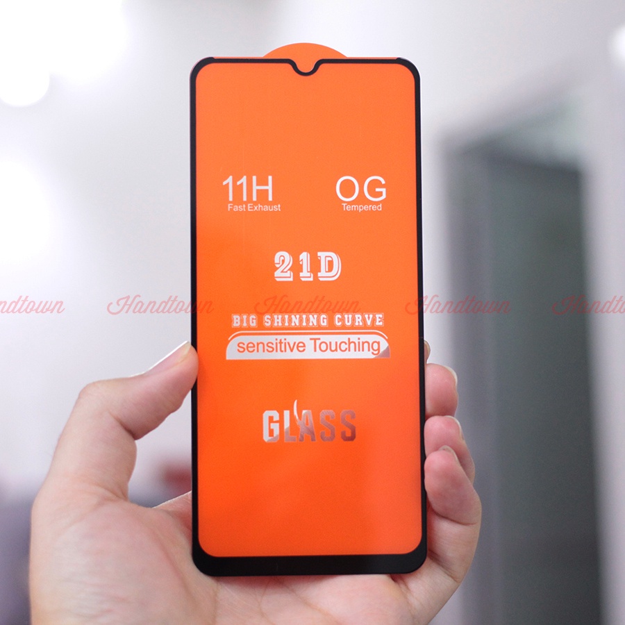 Miếng dán kính cường lực full màn Realme Narzo 50i / 50i Prime / Narzo 50 4G 2022 full keo chống va đập chống sốc 21D 9H