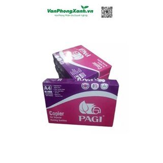 Giấy in A4 PAGI 65msg, GIẤY IN MÀU, GIẤY PHÔT, GIẤY VẼ (500 TỜ/1 TẬP)