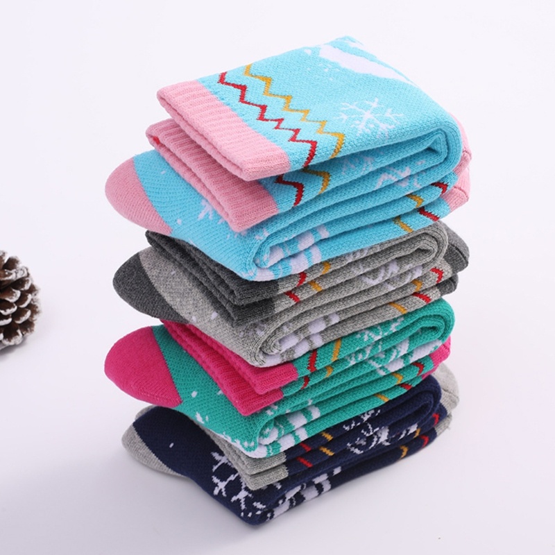 Vớ Cotton Giữ Ấm Mùa Đông Dành Cho Trẻ Em Đi Trượt Tuyết