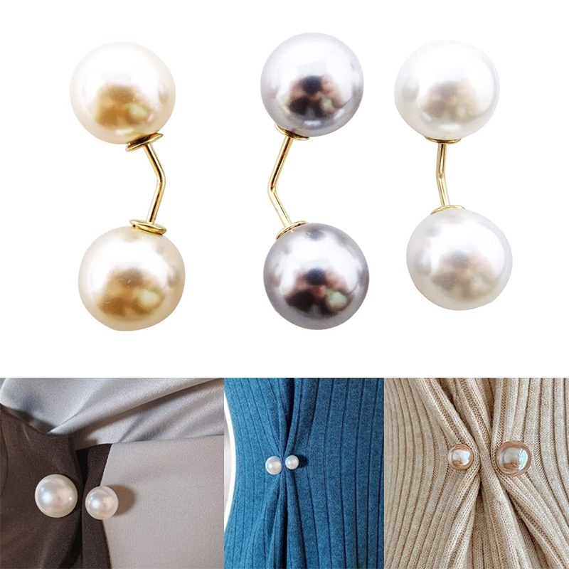 Ghim Cài Áo Đính Ngọc Trai Nhân Tạo Thời Trang