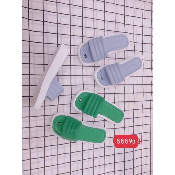 Dép bánh mì đế xuồng cao 5 phân bảng vai phồng to siêu hót nữ có bigsize 40-45( ảnh thật)