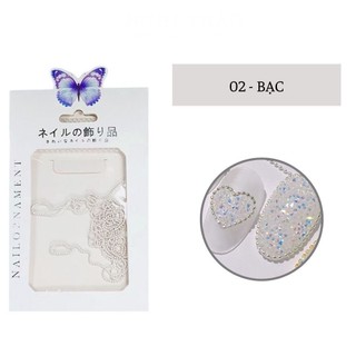 Bi dây trang trí móng 2 màu vàng , bạc