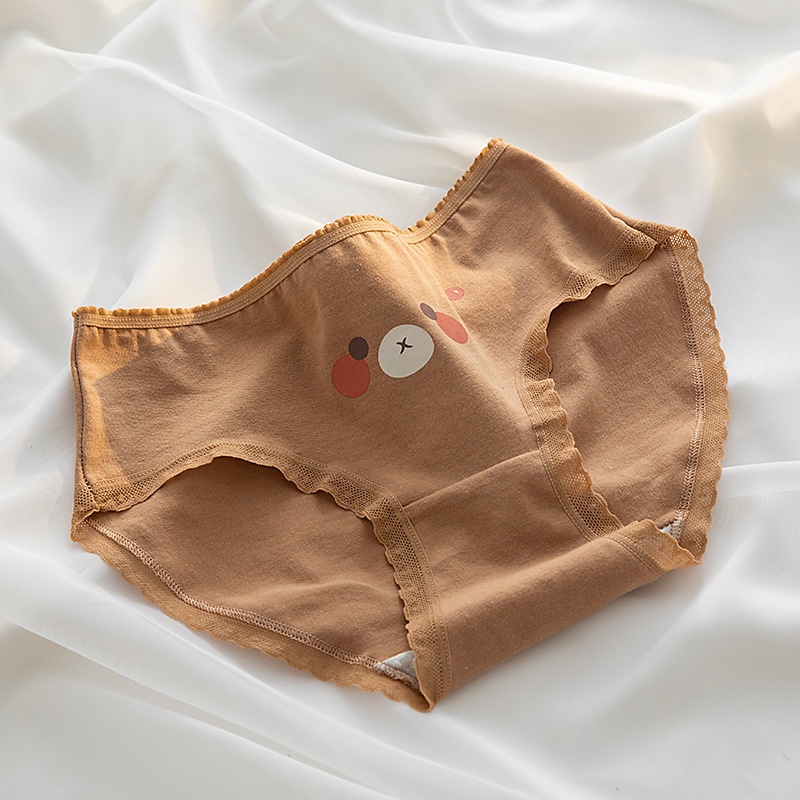 SET 5 Quần Lót Cotton Kháng Khuẩn Thông Hơi Thoáng Khí Thấm Hút Mồ Hôi Rabbit TOPBRA