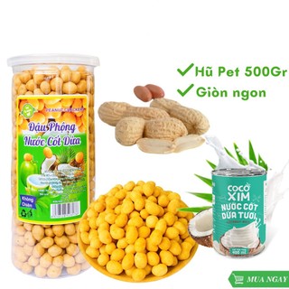 500g  ĐẬU PHỘNG DA CÁ nước cốt dừa NUTYONE có 3 vị( VỊ CỐT DỪA. vị cốt dừa phủ mè, vị tỏi ớt)